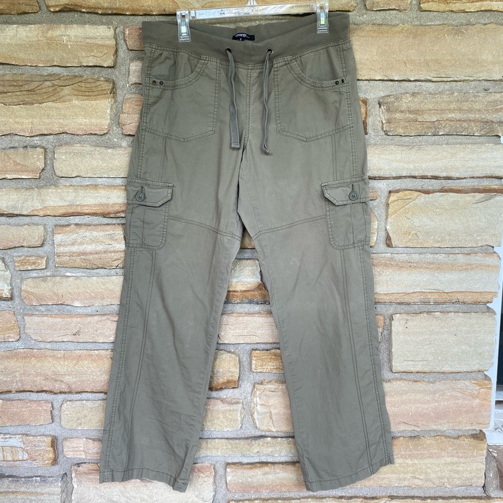 Green Straight Leg Cargo Pants